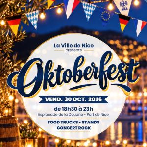 Vendredi 30 octobre 2026 // 18h30 – 23h // OKTOBERFEST // Port de Nice
