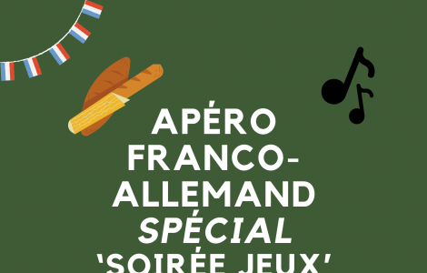 Dimanche 3 mai 2026 // 18h30 // Apéro franco-allemand Spécial &lsquo;Soirée Jeux&rsquo; // CCFA